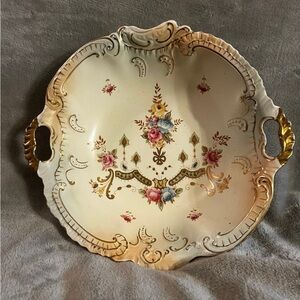Rare Crown Devon Blush Art Fruit Bowl – Stunning Vintage Design